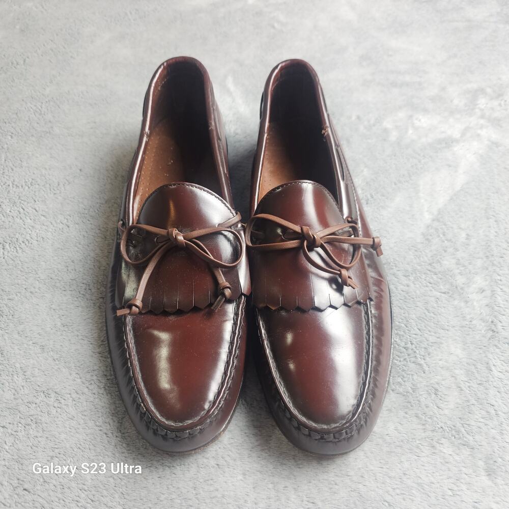 Allen Edmonds, Norwalk, sz 10.5 B, men's madenin the USA, tassel loafers